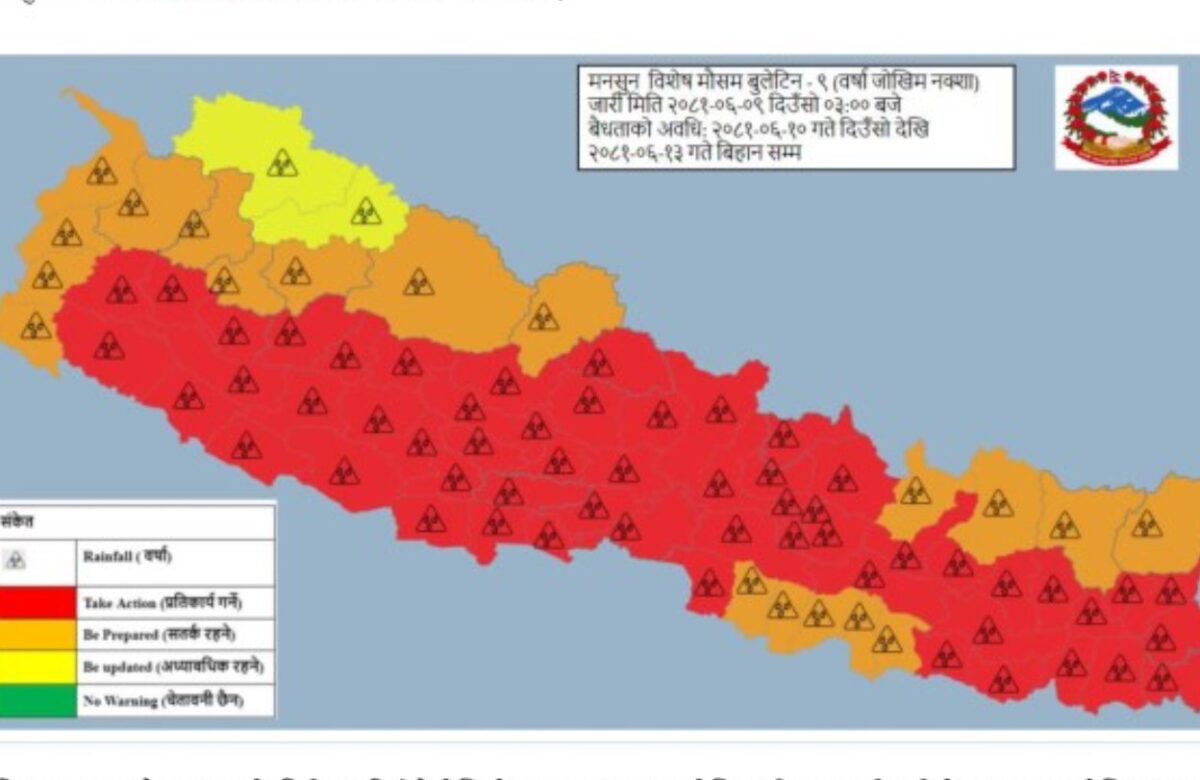 मौसम बदलिँदै, तीन दिन पानी पानी